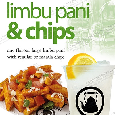 Large Limbu Pani & Fries £4.50