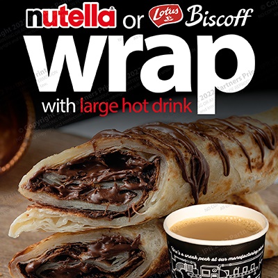 Dessert Wrap & Drink £4.50